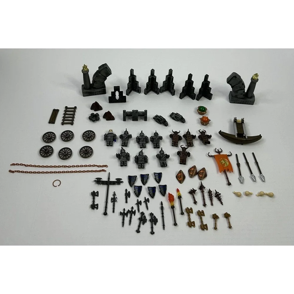 Mega Bloks Dragons Krystal Wars Figures Weapons Shields Accessories Mixed Lot
